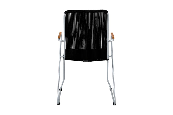 Käsinojallinen tuoli Bois Musta/Hopea - Venture Home - Karmituoli ulos - Parveketuoli & taittotuoli ulos - Ulkotilan ruokatuoli
