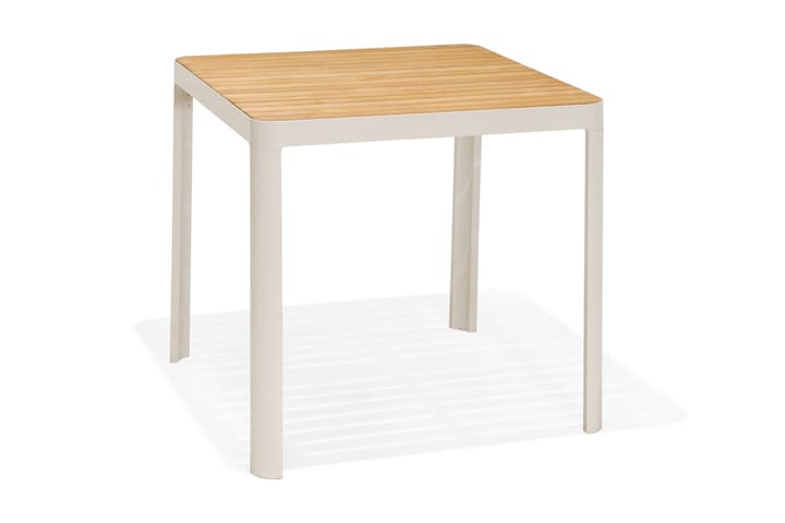 Baaripöytä Portals 95 cm - Valkoinen/Puu - Baaripöytä ulos