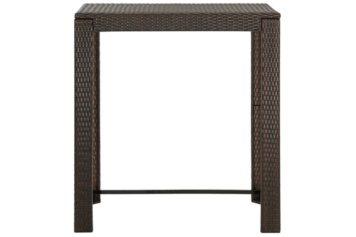Puutarhan baaripöytä ruskea 100x60,5x110,5 cm polyrottinki - Ruskea - Baaripöytä ulos