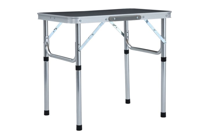 Kokoontaitettava retkipöytä harmaa alumiini 60x45 cm - Harmaa - Retkeilykalusteet - Retkipöytä