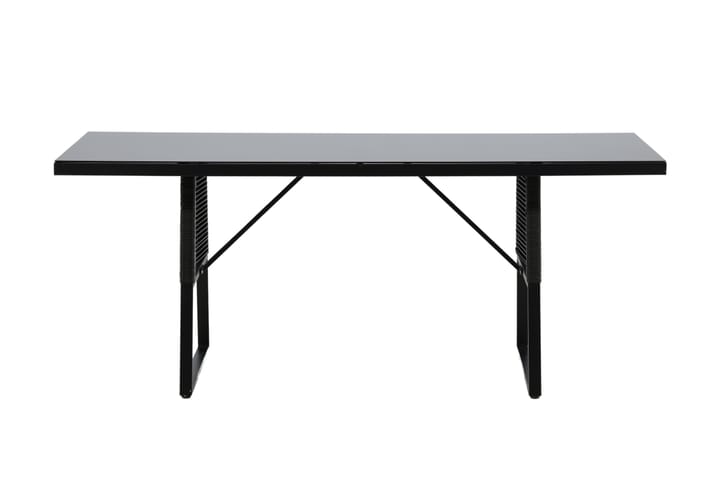 Ruokapöytä Dallas 193 cm Musta - Venture Home - Ruokapöytä terassille