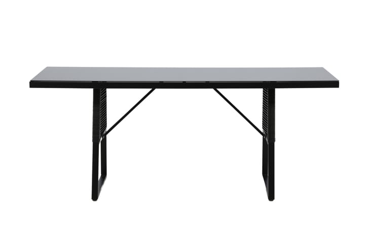 Ruokapöytä Dallas 193 cm Musta - Venture Home - Ruokapöytä terassille