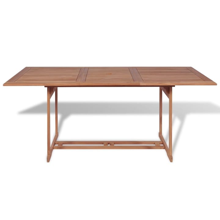 Puutarhapöytä 180x90x75 cm tiikki - Ruskea - Ruokapöytä terassille
