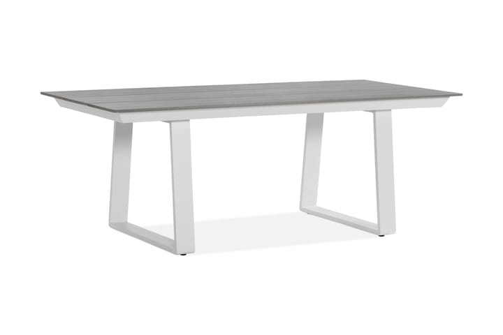 Ruokapöytä Braås 200 cm - Aintwood/Valkoinen - Ruokapöytä terassille