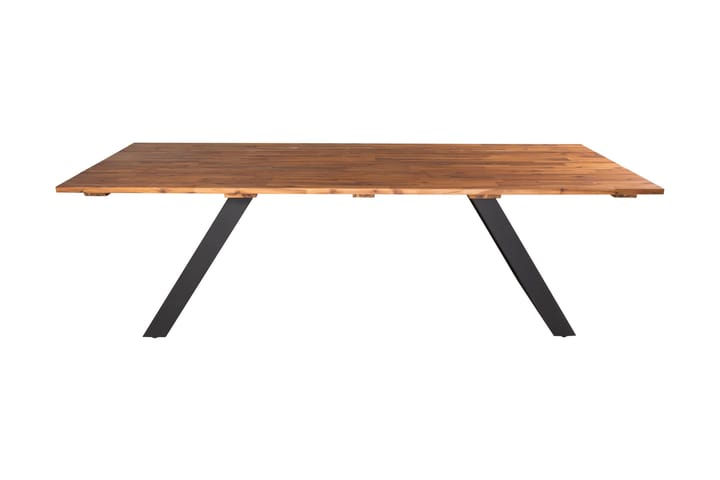 Ruokapöytä Doory 250 cm Musta/Ruskea - Venture Home - Ruokapöytä terassille