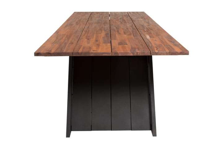 Ruokapöytä Doory 250 cm Musta/Ruskea - Venture Home - Ruokapöytä terassille