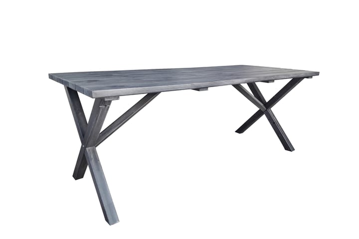 Ruokapöytä Scottsdale 190 cm Shabby Chic - Harmaa - Ruokapöytä terassille