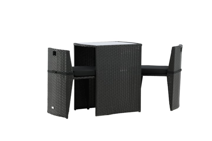 Parvekeryhmä Savanna 50 cm 2 tuolia Musta - Venture Home - Parvekesetti - Cafe-ryhmä