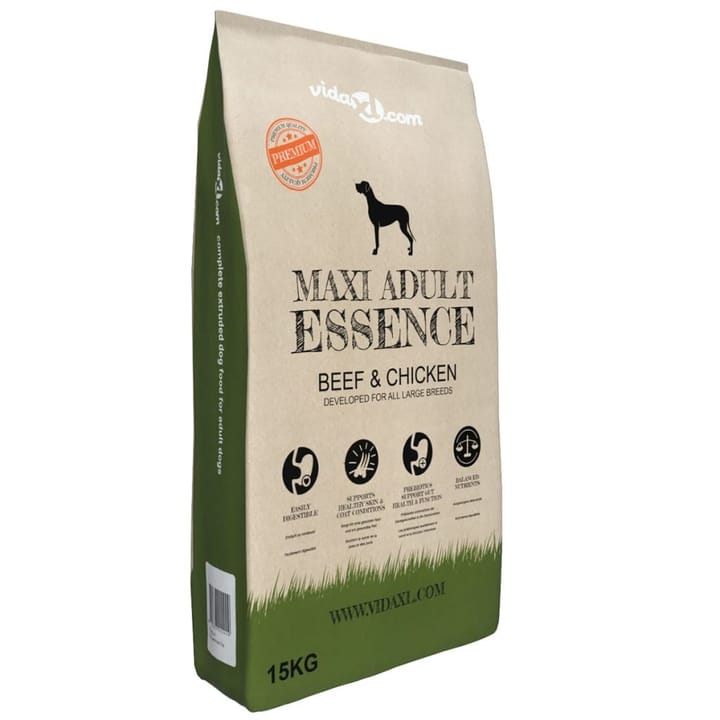 Premium koiranruoka Maxi Adult Essence Beef & Chicken 15kg - Ruokailuryhmät ulos