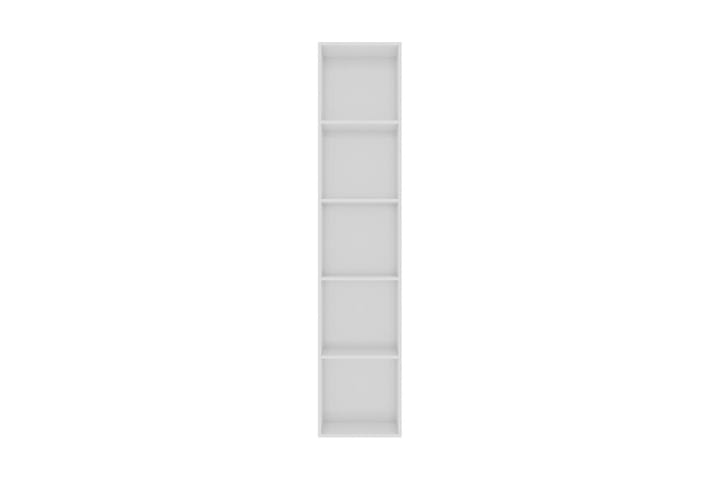 Kirjahylly korkeakiilto valkoinen 40x30x189 cm lastulevy - Valkoinen - Kirjahylly - Hylly