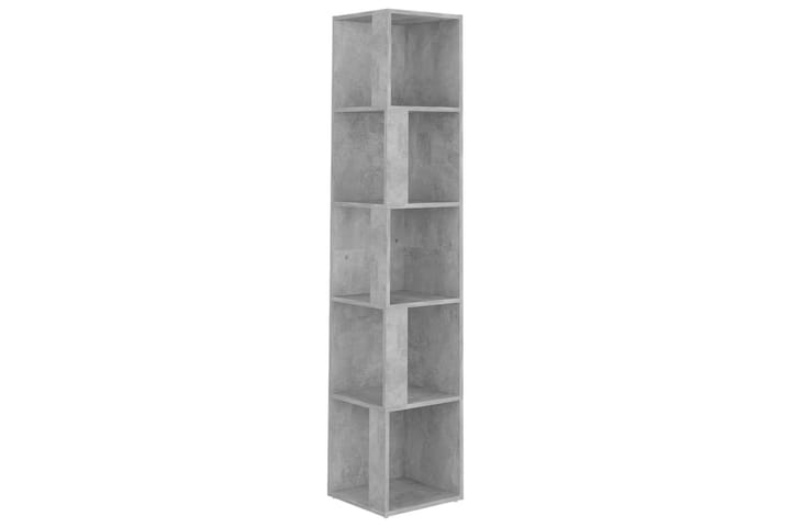 Kulmakaappi betoninharmaa 33x33x164,5 cm lastulevy - Harmaa - Kulmahylly - Keittiöhylly - Hylly