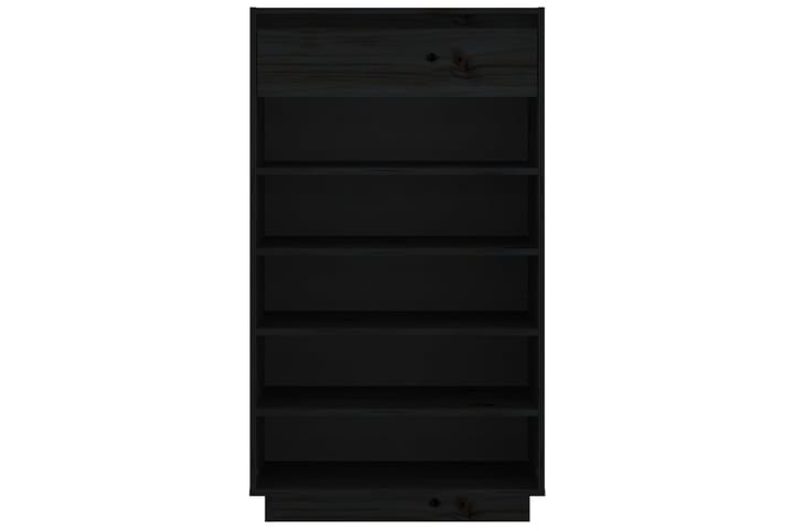 beBasic Kenkäkaappi musta 60x34x105 cm täysi mänty - Musta - Säilytyskaappi - Kenkäsäilytys - Eteisen säilytys - Kenkäkaappi