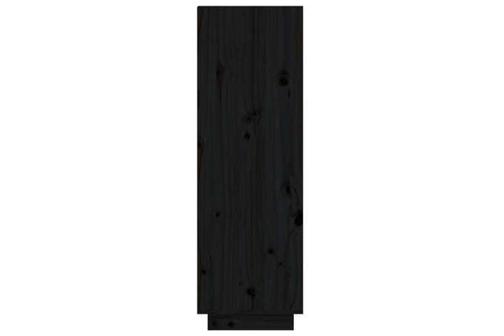 beBasic Kenkäkaappi musta 60x34x105 cm täysi mänty - Musta - Säilytyskaappi - Kenkäsäilytys - Eteisen säilytys - Kenkäkaappi