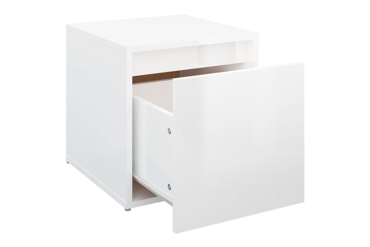 beBasic Säilytyslaatikko korkeakiilto valk. 40,5x40x40 cm tekninen puu - Valkoinen - Säilytyskaappi - Kulmakaappi