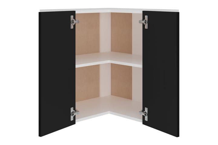 Seinäkulmakaappi 57x57x60 cm - Musta - Säilytyskaappi - Kulmakaappi
