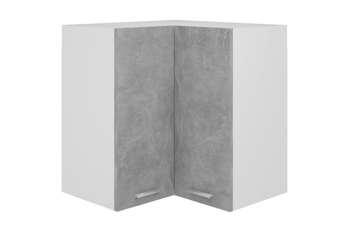 Seinäkulmakaappi 57x57x60 cm - Betoninharmaa - Säilytyskaappi - Kulmakaappi