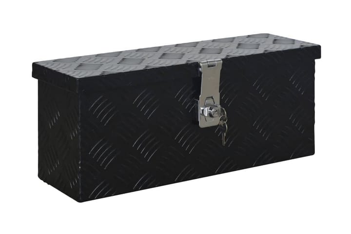 Alumiinilaatikko 485x140x200mm musta - Musta - Säilytyslaatikko - Laatikko