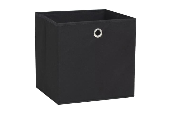 Säilytyslaatikot 10 kpl kuitukangas 32x32x32 cm musta - Musta - Säilytyslaatikko - Laatikko