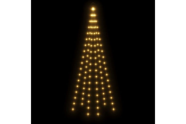 beBasic Joulukuusi lipputankoon 108 lämpimän valkoista LED-valoa 180 cm - Tekokuusi