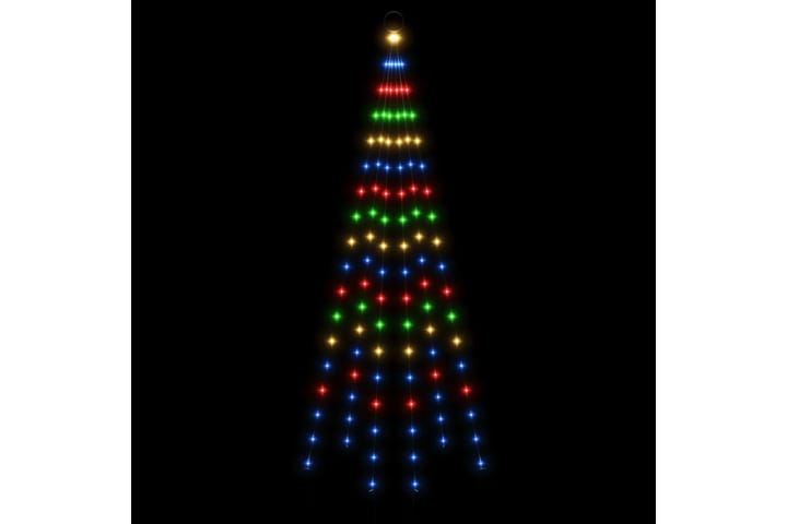 beBasic Joulukuusi lipputankoon 108 värikästä LED-valoa 180 cm - Tekokuusi