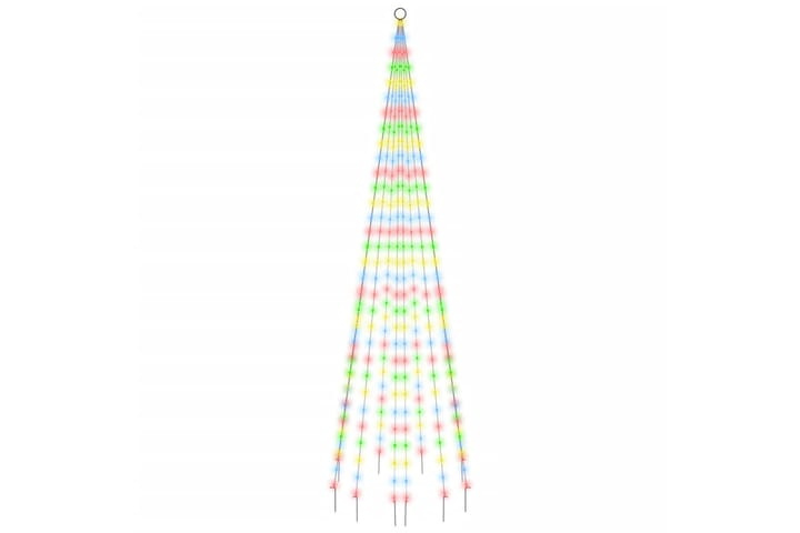 beBasic Joulukuusi lipputankoon 310 moniväristä LED-valoa 300 cm - Tekokuusi