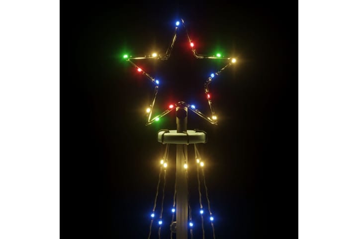 beBasic Kartio joulukuusi 108 värikästä LED-valoa 70x180 cm - Tekokuusi