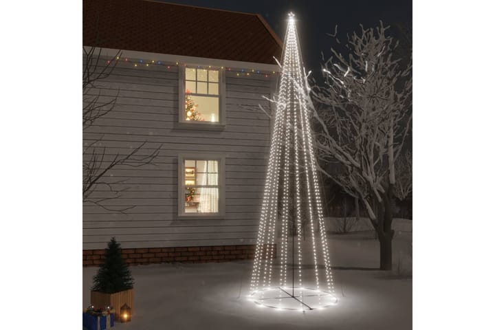 beBasic Kartio joulukuusi 1134 kylmän valkoista LED-valoa 230x800 cm - Tekokuusi