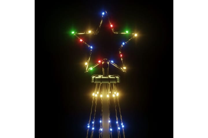 beBasic Kartio joulukuusi 1134 värikästä LED-valoa 230x800 cm - Tekokuusi