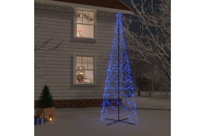 beBasic Kartio joulukuusi 1400 sinistä LED-valoa 160x500 cm - Tekokuusi