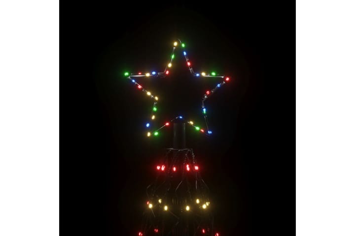 beBasic Kartio joulukuusi 1400 värikästä LED-valoa 160x500 cm - Tekokuusi