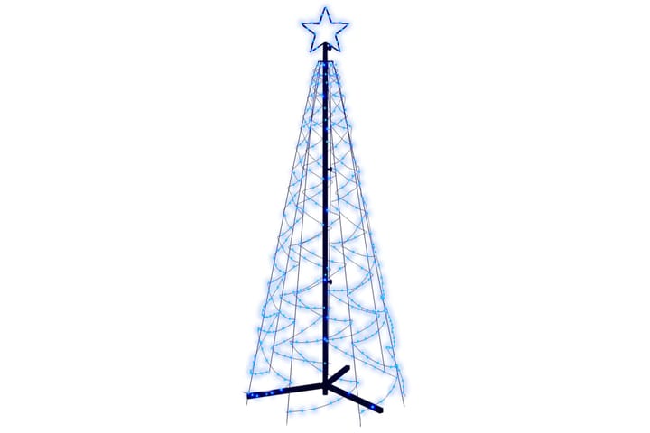 beBasic Kartio joulukuusi 200 sinistä LED-valoa 70x180 cm - Tekokuusi