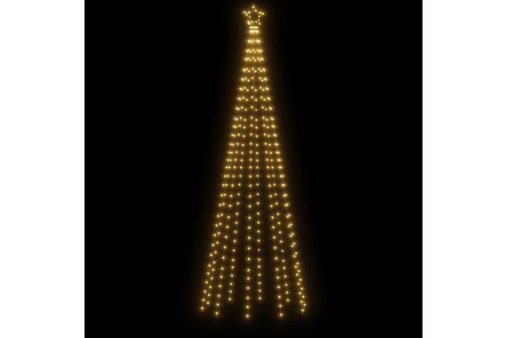 beBasic Kartio joulukuusi 310 lämpimän valkoista LED-valoa 100x300 cm - Tekokuusi