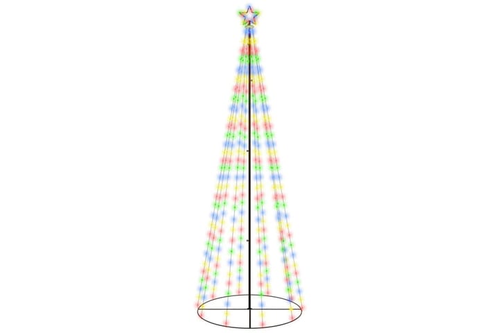beBasic Kartio joulukuusi 310 värikästä LED-valoa 100x300 cm - Tekokuusi