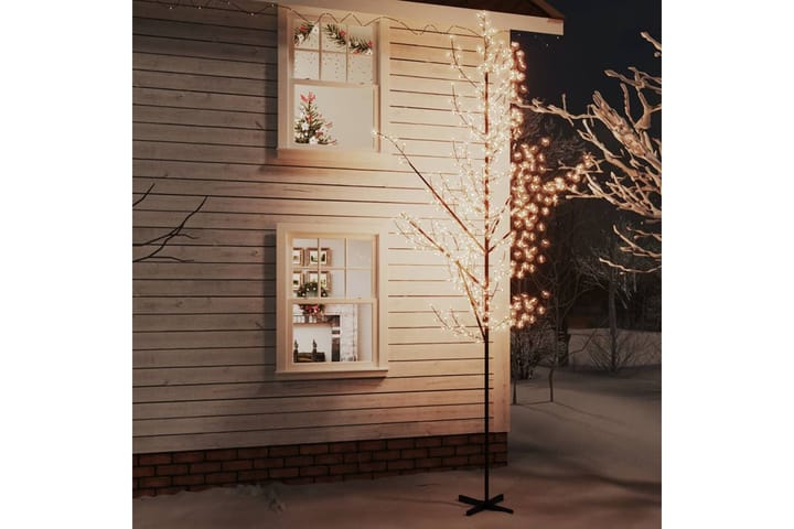 beBasic Kirsikankukka LED-puu lämmin valkoinen 672 LED-valoa 400 cm - Tekokuusi