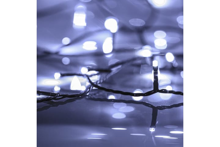 beBasic LED-valonauha 150 LED-valoa kylmä valkoinen 15 m PVC - Valkoinen - Joulukynttilä - Joulukoristeet