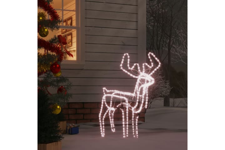 beBasic Taitettava poro joulukoriste 192 lämpimän valkoista LED-valoa - Joulukynttilä - Joulukoristeet