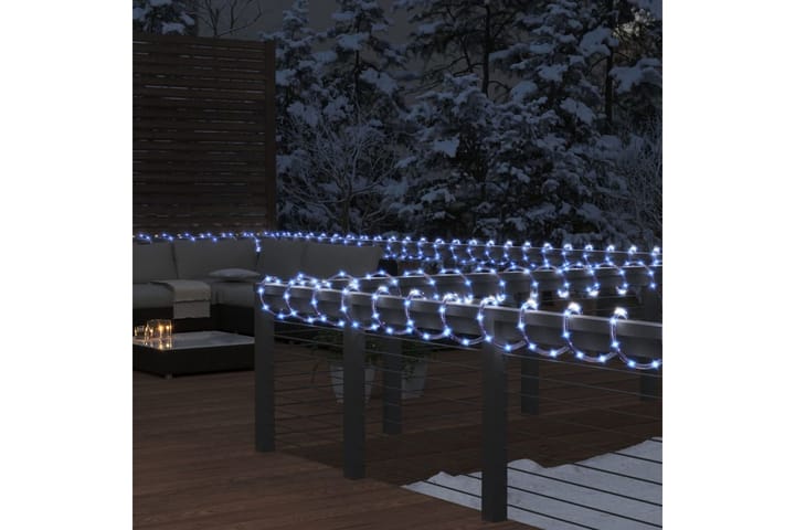 beBasic Valokaapeli 120 LED-valoa kylmä valkoinen 5 m PVC - Valkoinen - Joulukynttilä - Joulukoristeet