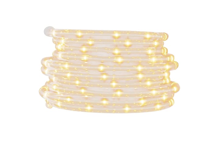 beBasic Valokaapeli 120 LED-valoa lämmin valkoinen 5 m PVC - Valkoinen - Joulukynttilä - Joulukoristeet