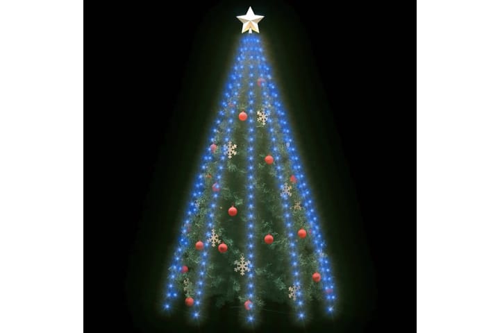 Joulukuusen valoverkko 300 LED-valoa sininen 300 cm - Sininen - Joulukuusen koristeet - Joulukoristeet
