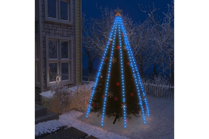 Joulukuusen valoverkko 400 LED-valoa sininen 400 cm - Sininen - Joulukuusen koristeet - Joulukoristeet