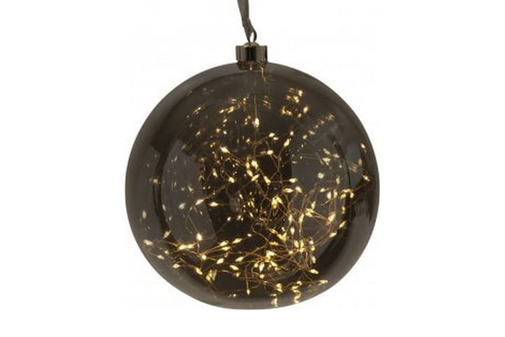 Lasipallo Glow 20 cm Hopea - Star Trading - Joulukuusen koristeet - Joulukoristeet