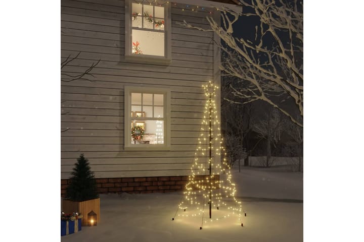 Joulukuusi piikillä 200 lämpimän valkoista LED-valoa 180 cm - Tekokuusi