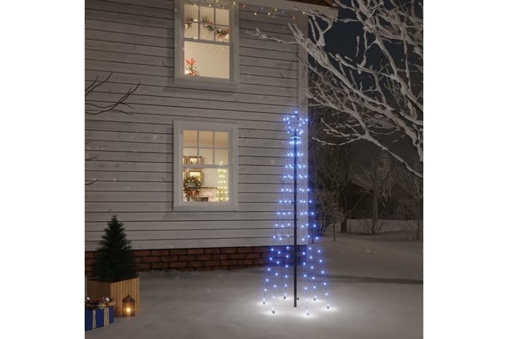 Joulukuusi piikillä 108 sinistä LED-valoa 180 cm - Tekokuusi