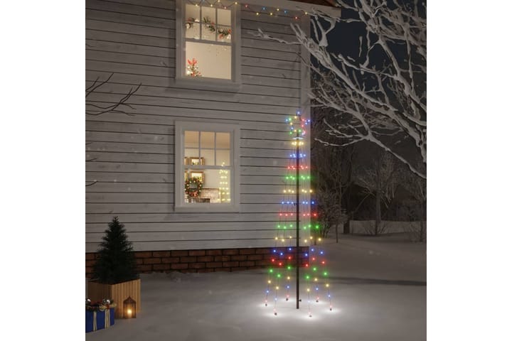 Joulukuusi piikillä 108 moniväristä LED-valoa 180 cm - Tekokuusi