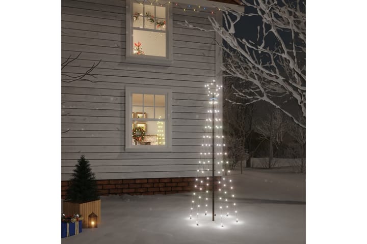 Joulukuusi piikillä 108 kylmän valkoista LED-valoa 180 cm - Tekokuusi