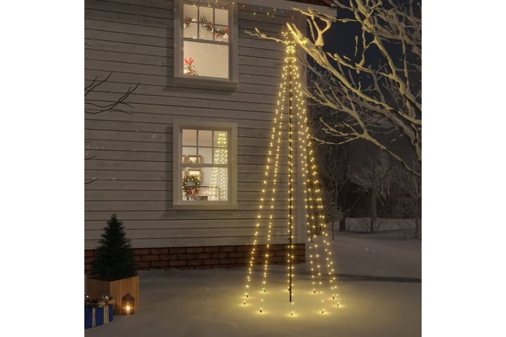 Joulukuusi piikillä 310 lämpimän valkoista LED-valoa 300 cm - Tekokuusi