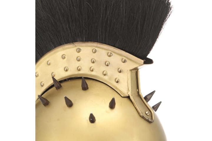 Kreikkaisen sotilaan kypärä antiikki kopio messinki teräs - Sisustusesineet
