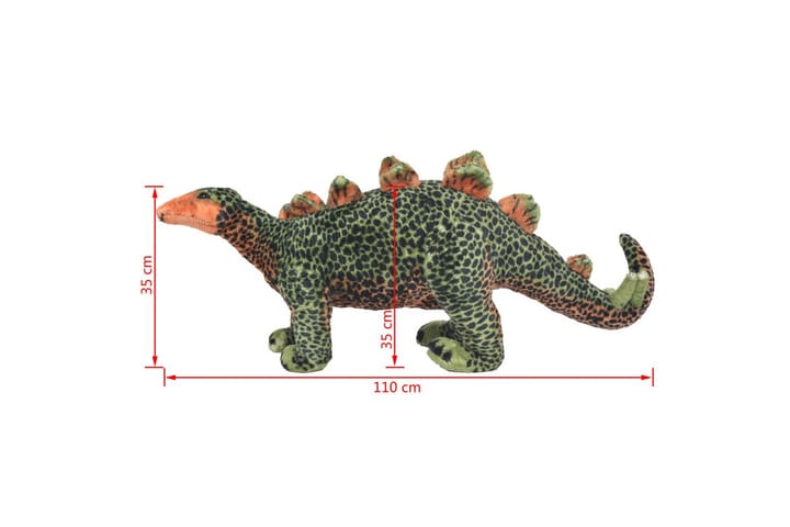 Seisova leludinosaurus Stegosaurus XXL - Vihreä - Vauvan lelut - Lastenhuoneen koristeet