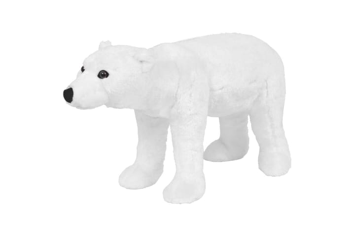 Seisova pehmolelu jääkarhu valkoinen XXL - Valkoinen - Pehmolelut - Lastenhuoneen koristeet