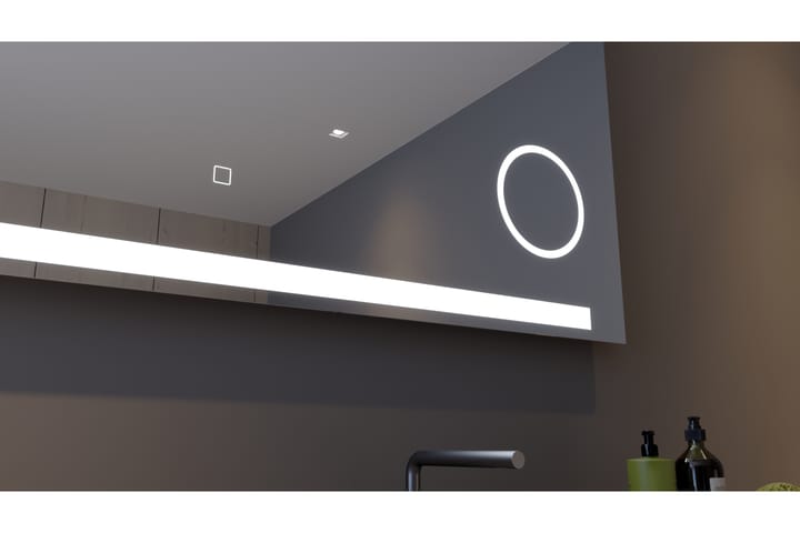 Kylpyhuonepeili Sunnanfors 60 cm LED-valaistus - Peili - Kylpyhuoneen peilit - Kylpyhuonepeili valaistuksella